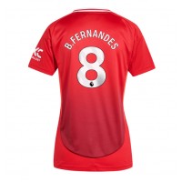 Manchester United Bruno Fernandes #8 Replika Hemmatröja Dam 2024-25 Kortärmad